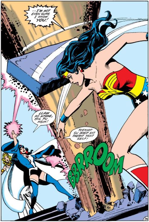 Wonder Woman vs. Zatanna by Giordano.