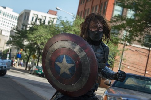 The Winter Soldier (played by Sebastian Stan) is a formidable for Captain America.