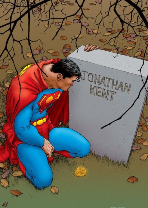 Superman says farewell to his adopted father.